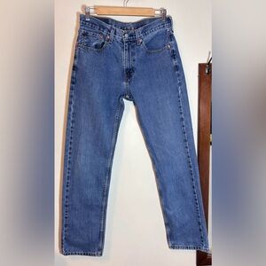 Levi’s 505 Blue Medium Wash 100% Cotton Jeans Size 31 X 34 Unisex Levis